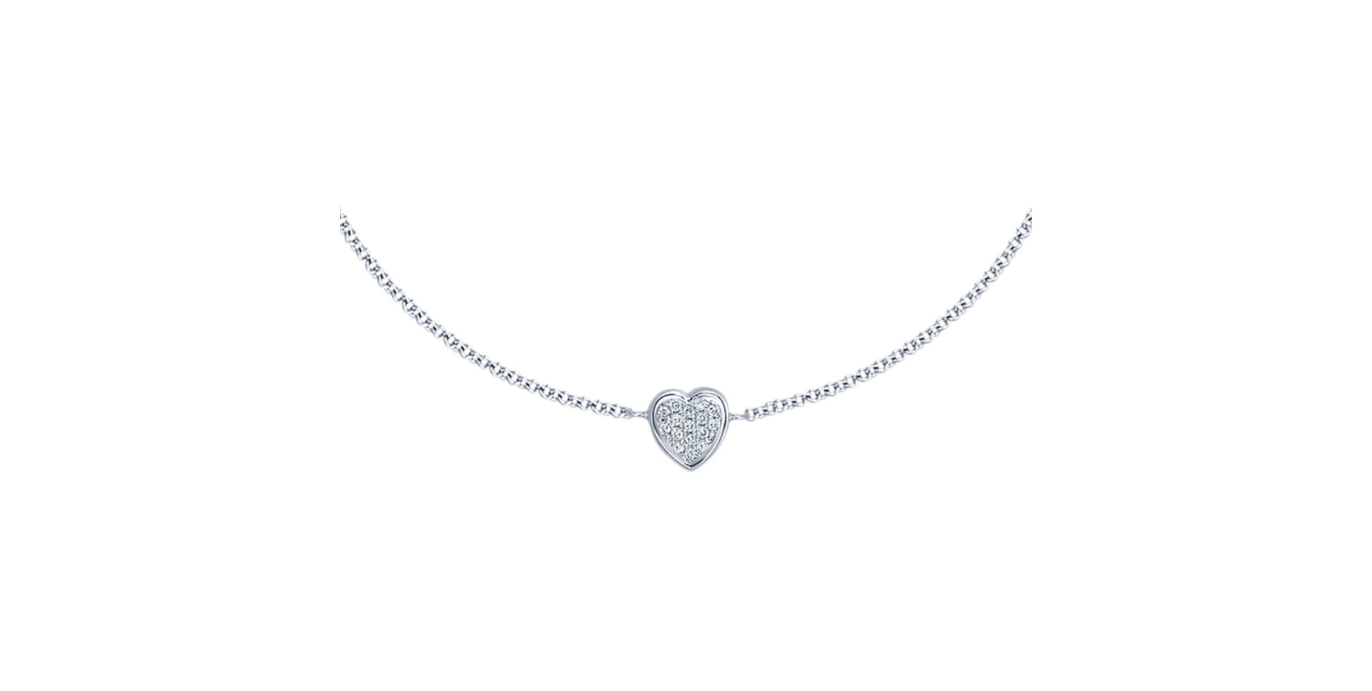 Diamond bracelet Shiny Heart