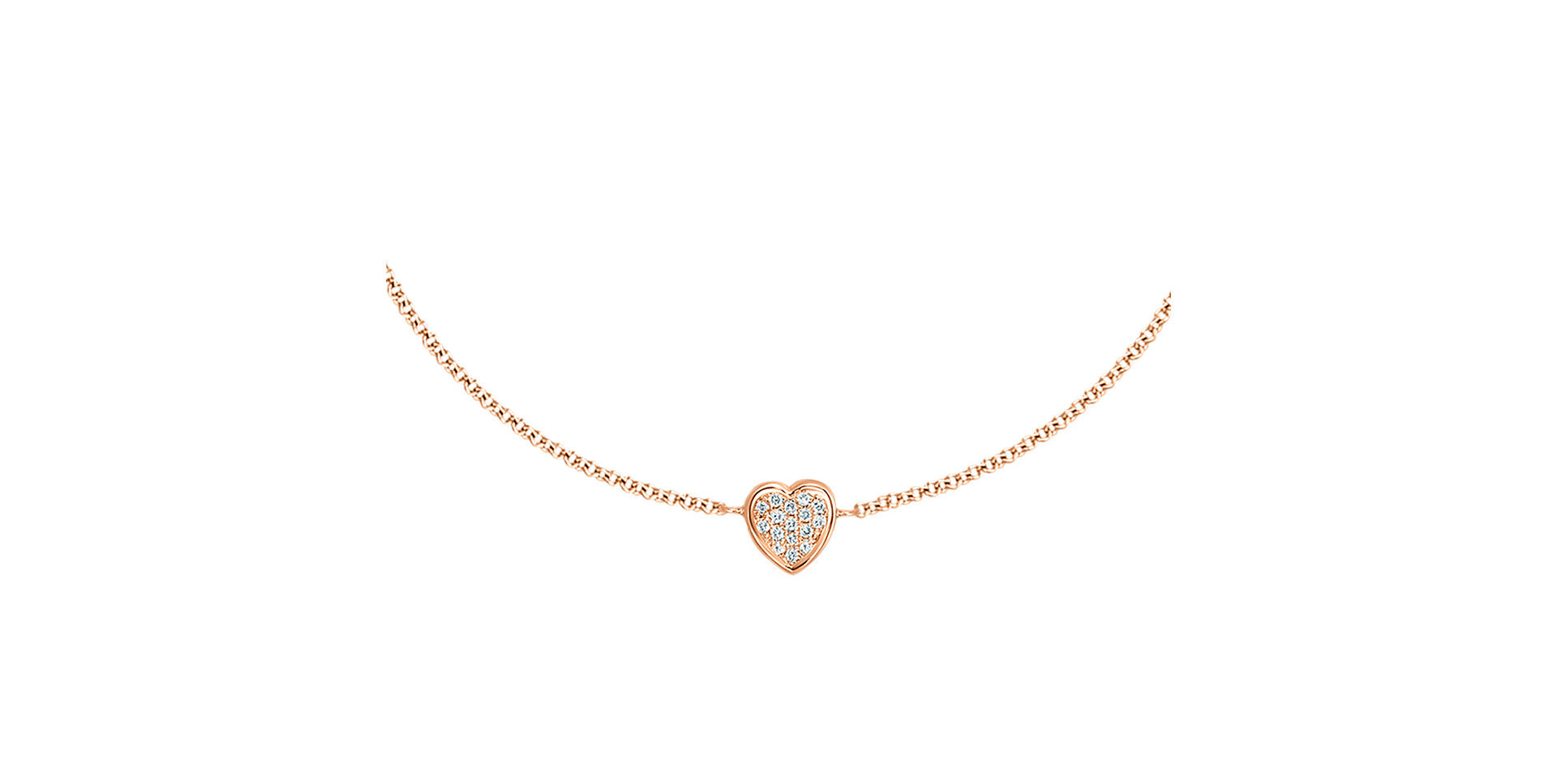 Diamond bracelet Shiny Heart