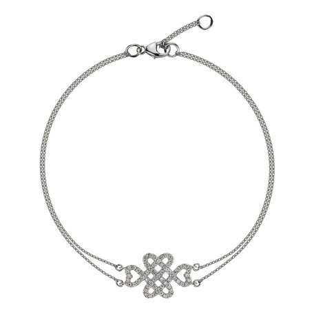 Bracelet with diamonds Heart Affair