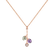 Diamond necklace with Amethyst Rainbow Love2