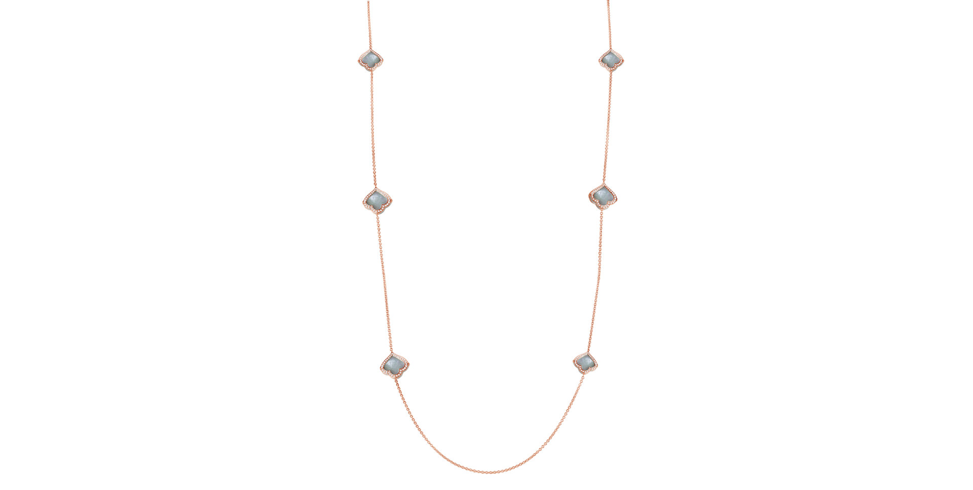 Diamond necklace with Mother of Pearl Countess Dawn