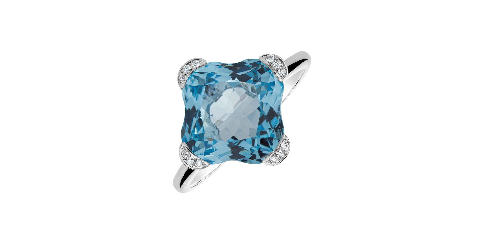 Diamond ring with Topaz Space Stranger