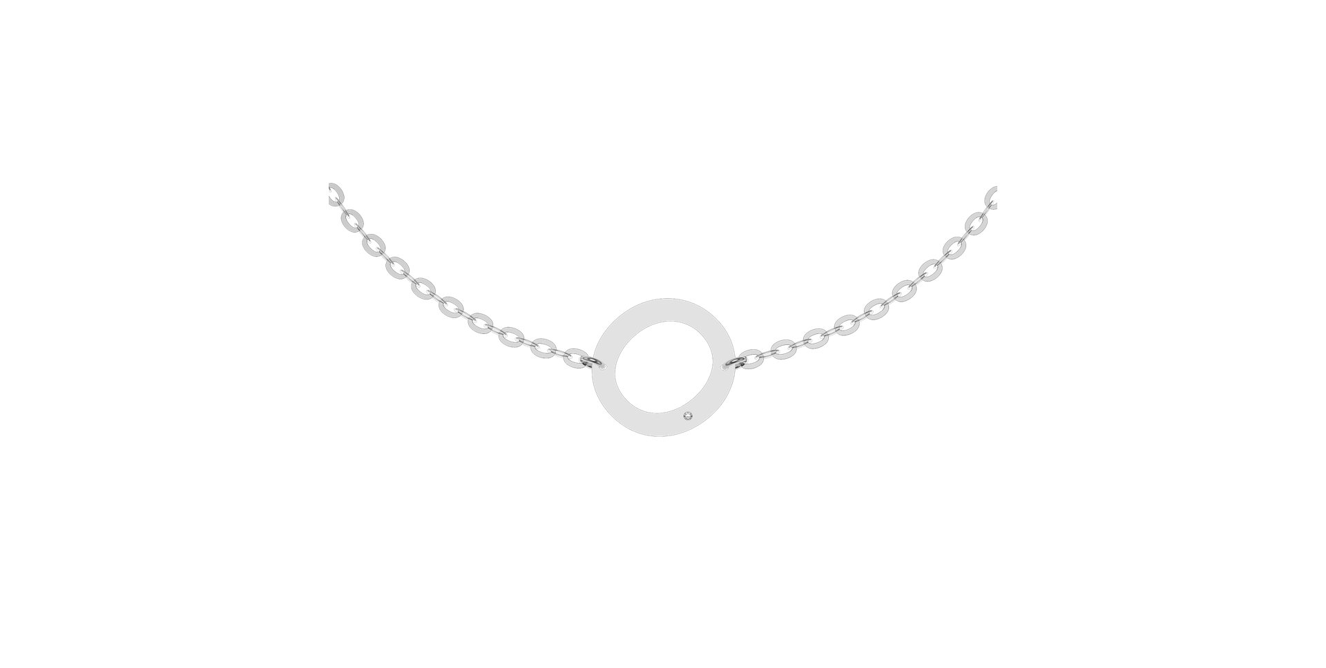 Diamond bracelet Big Line O