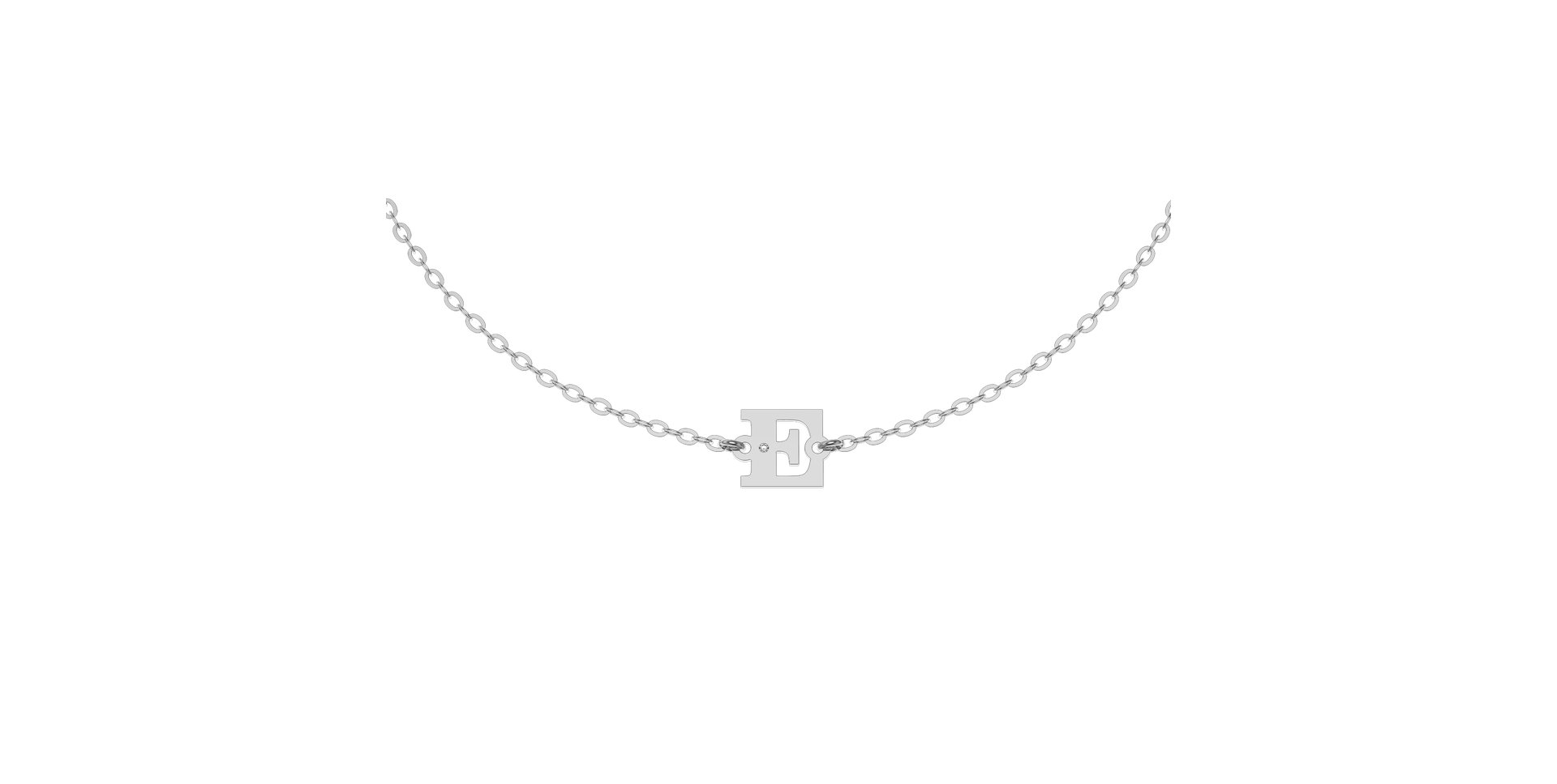 Diamond bracelet Classic Big E