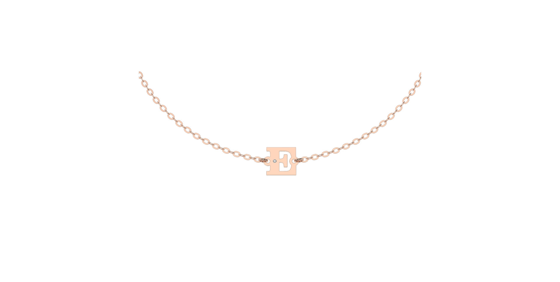 Diamond bracelet Classic Big E