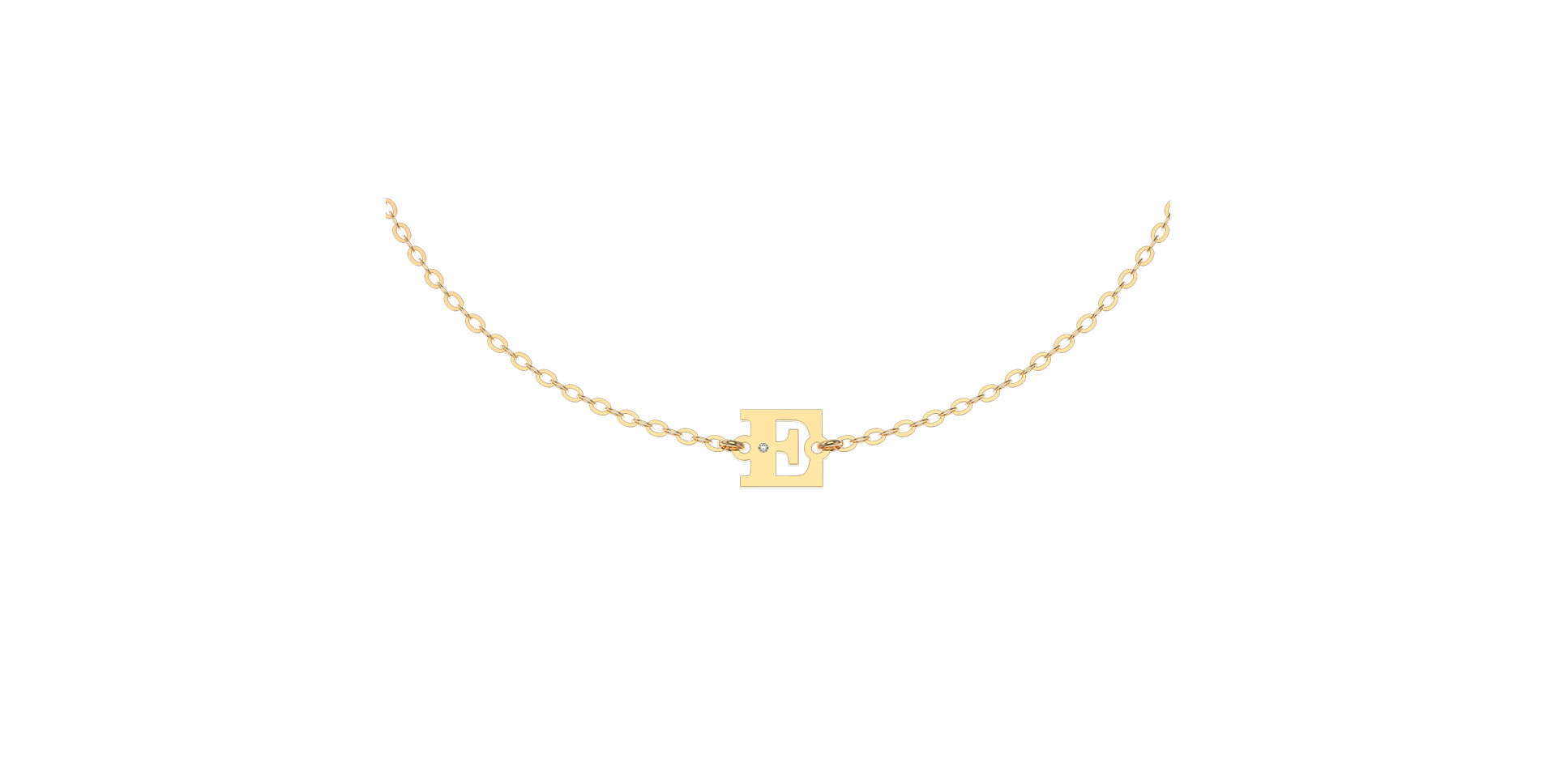 Diamond bracelet Classic Big E