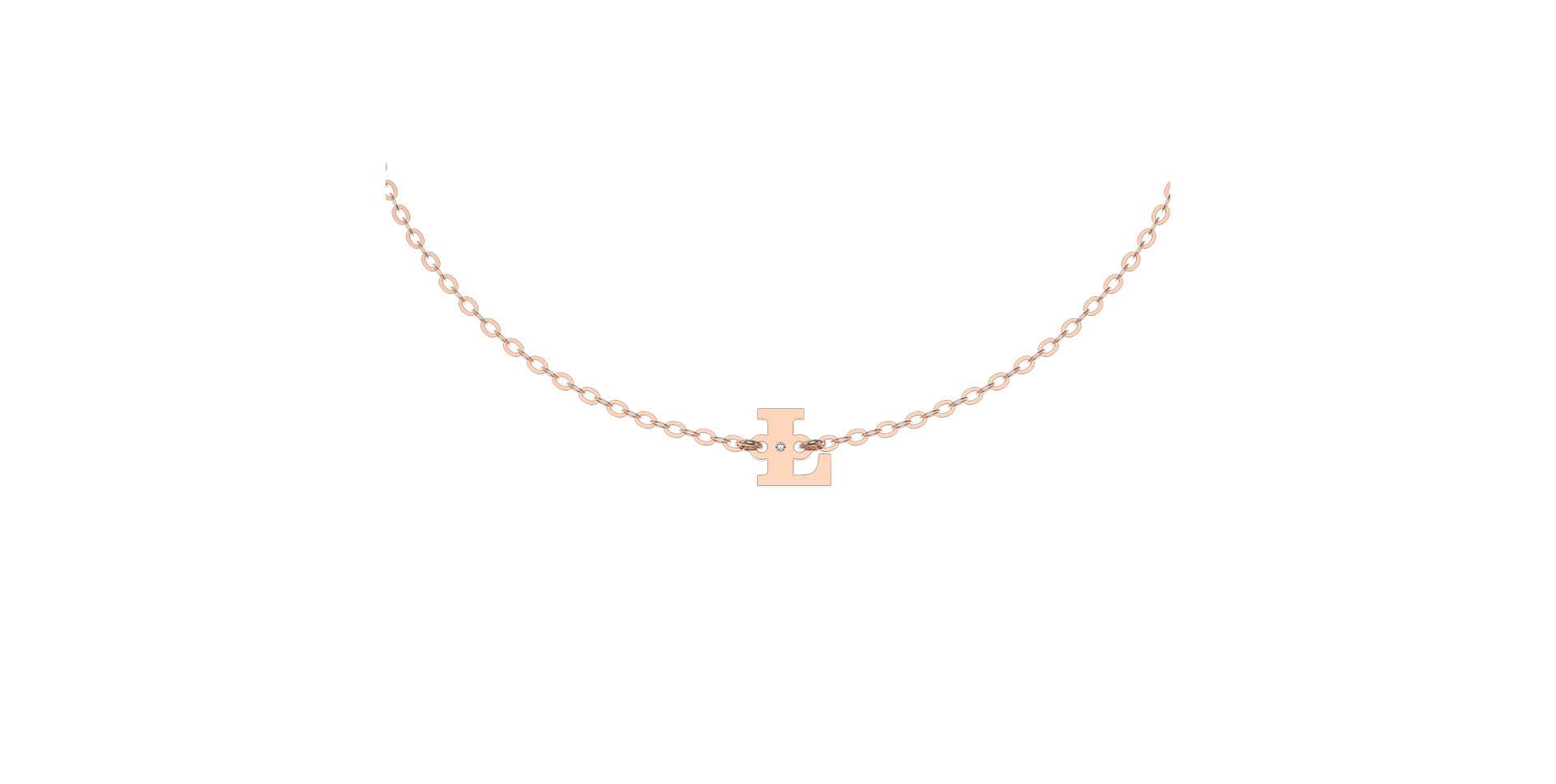 Diamond bracelet Classic Big L