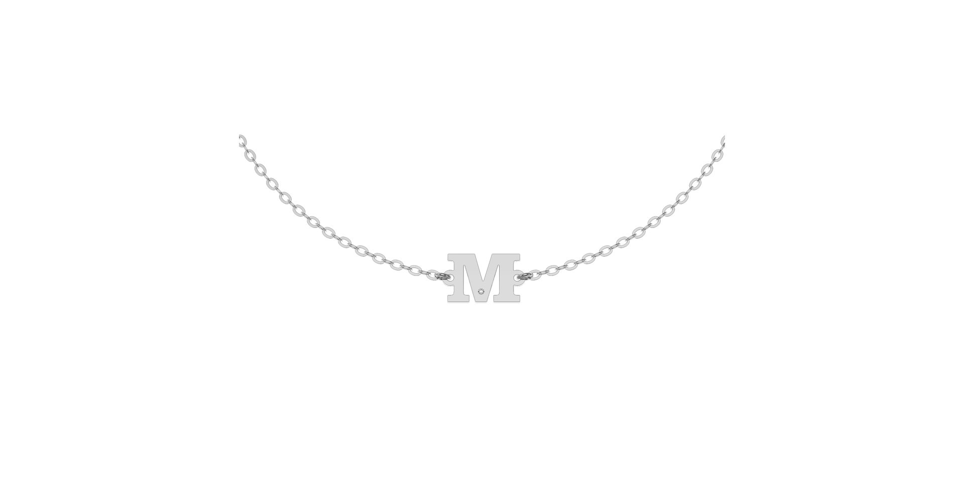 Diamond bracelet Classic Big M