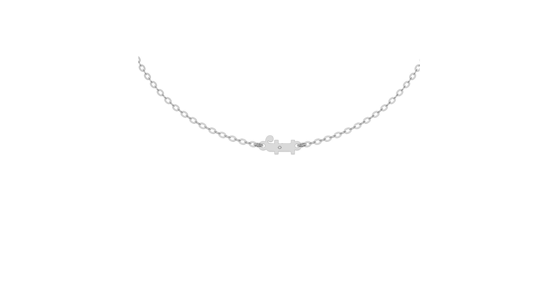 Diamond bracelet Classic Little F