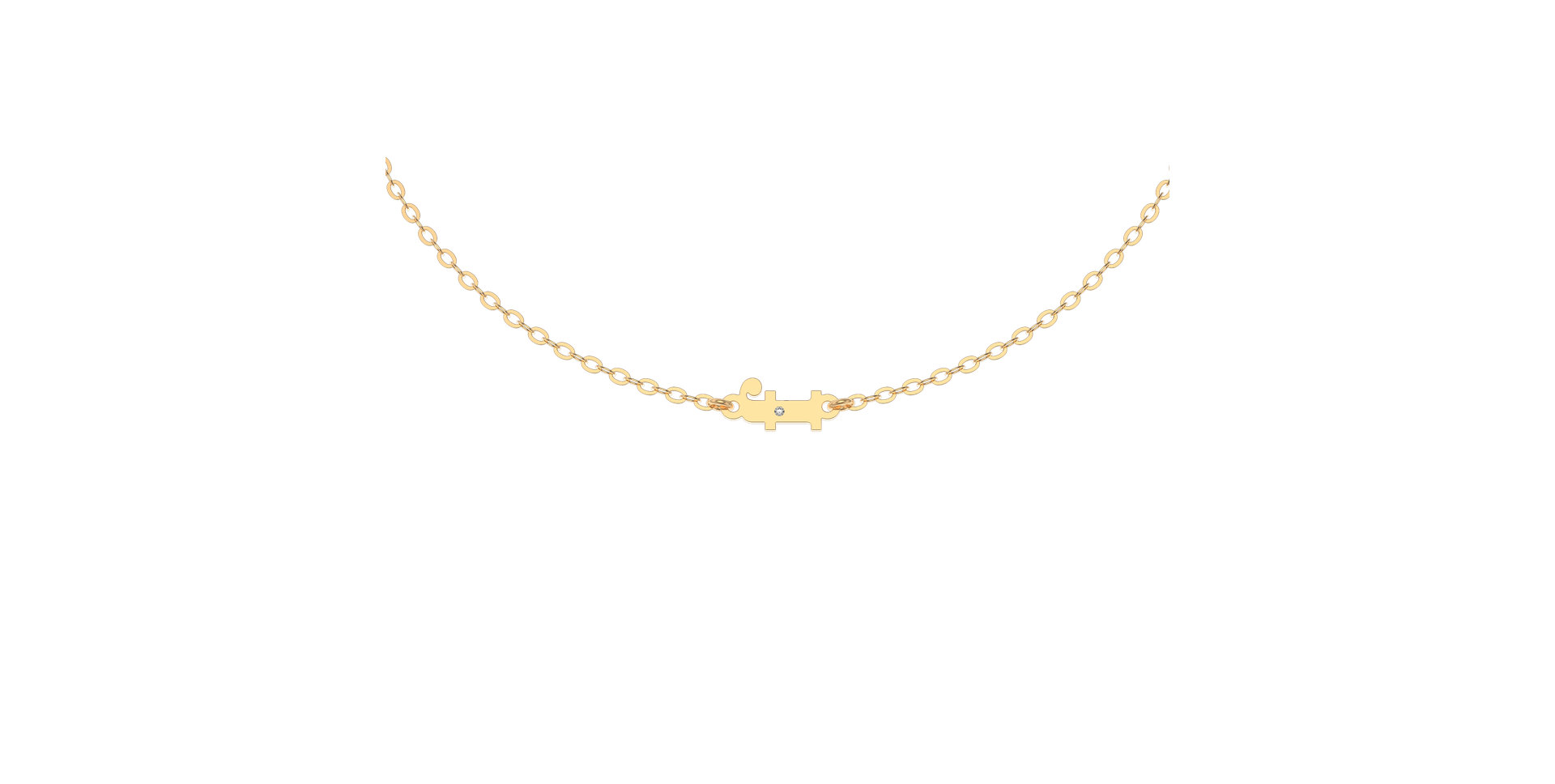 Diamond bracelet Classic Little F