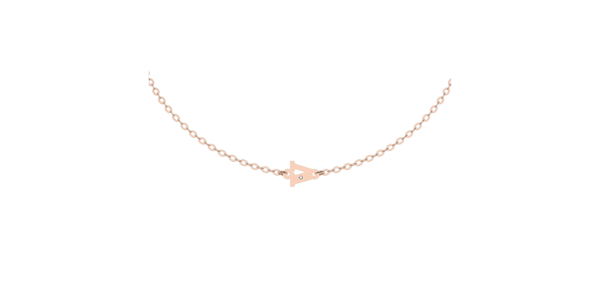 Diamond bracelet Classic Little V