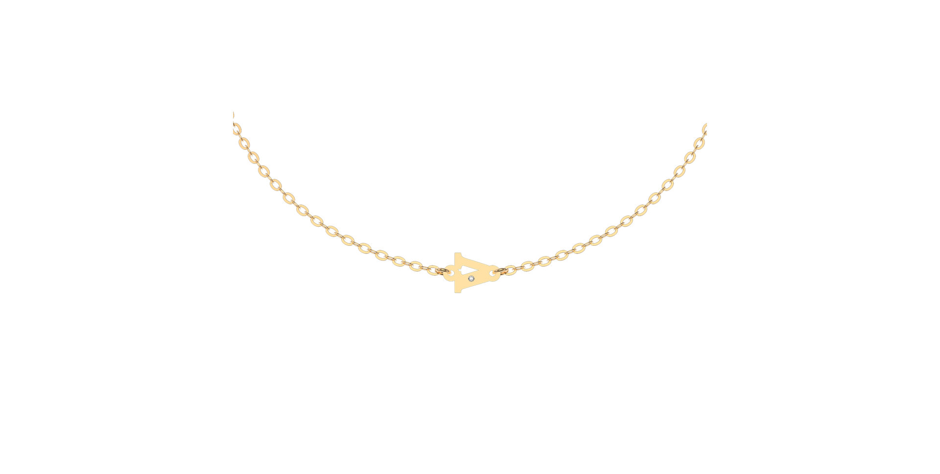 Diamond bracelet Classic Little V