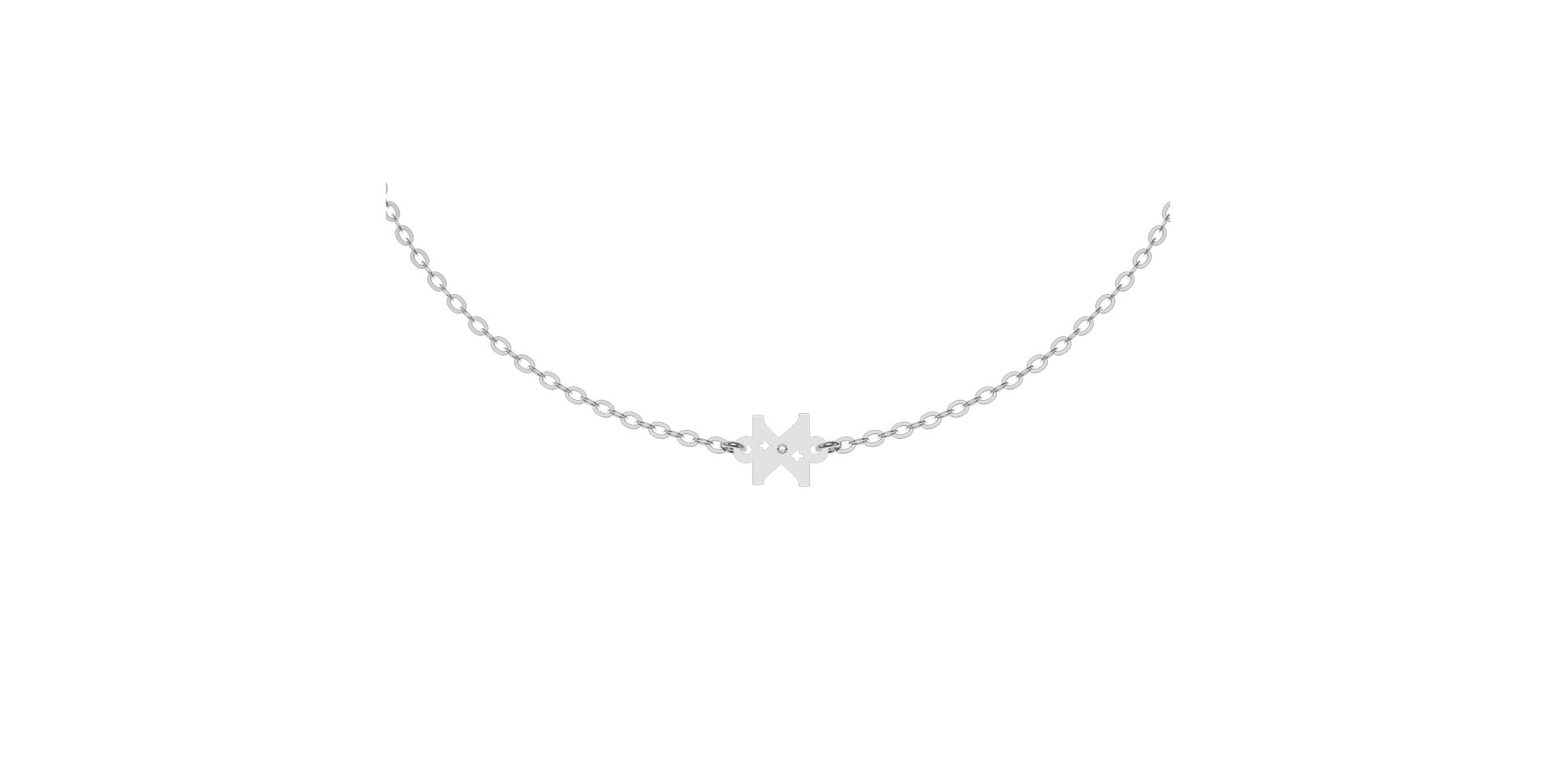 Diamond bracelet Classic Little X