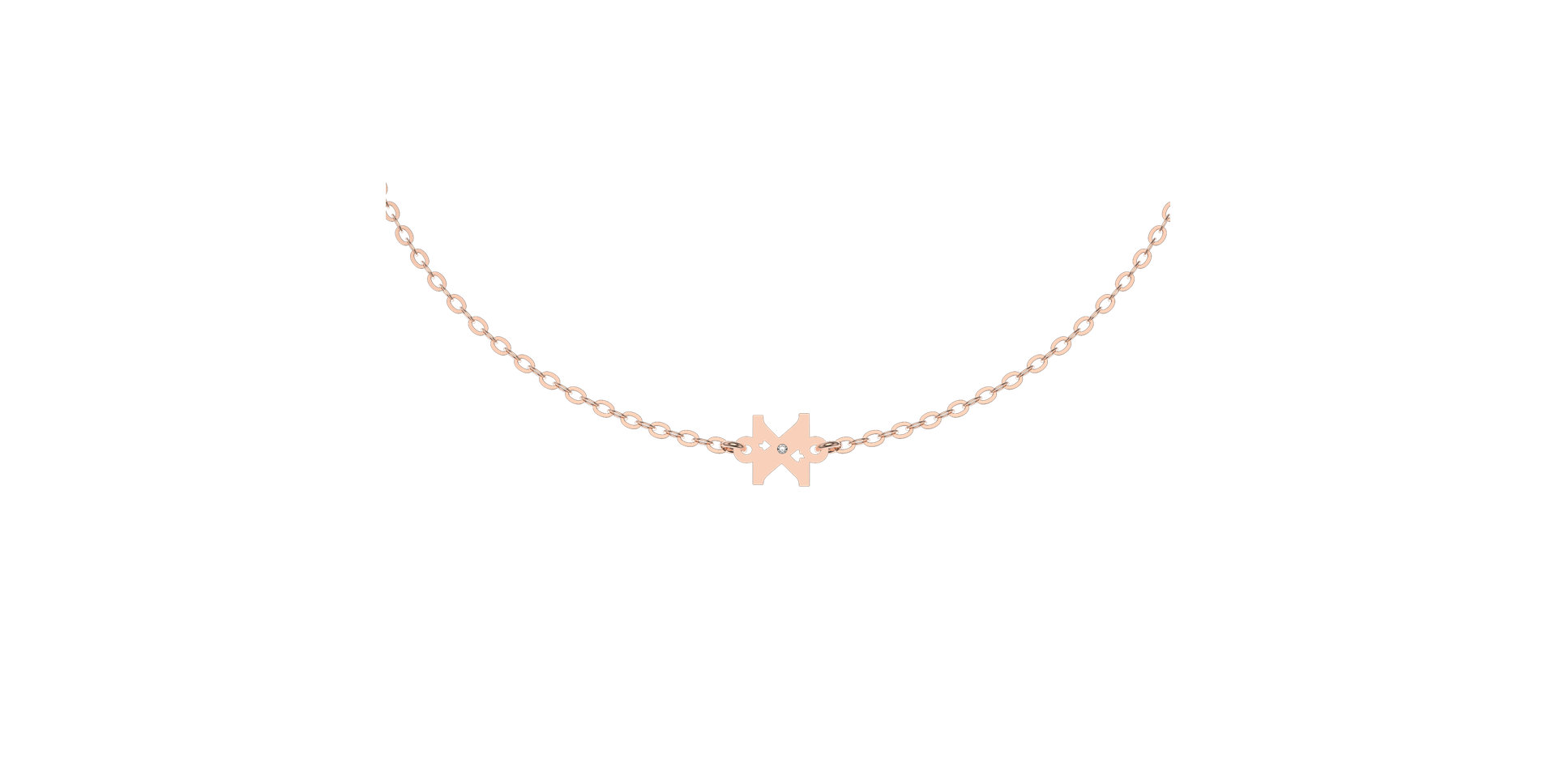 Diamond bracelet Classic Little X