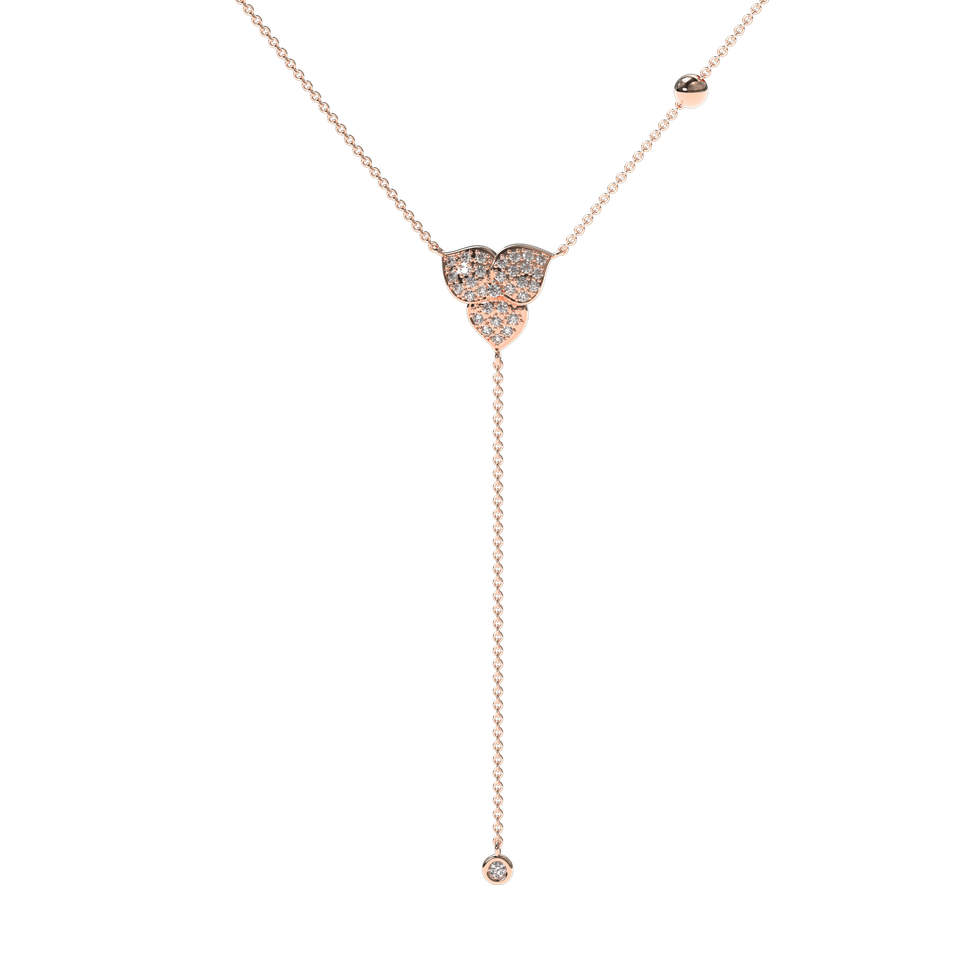 Diamond necklace Petal Waterfall