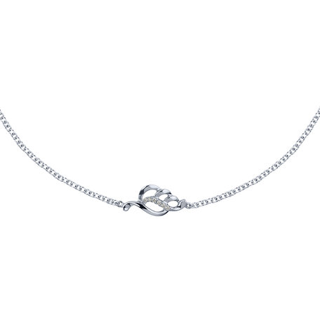 Diamond bracelet Sparkling Leaf