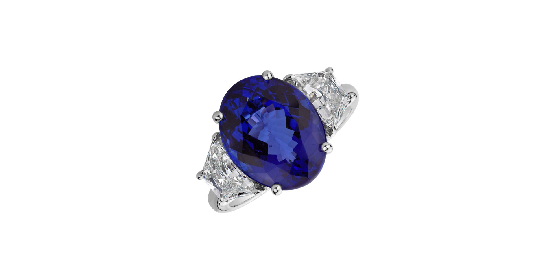 Diamond ring with Tanzanite Galaxy Desire