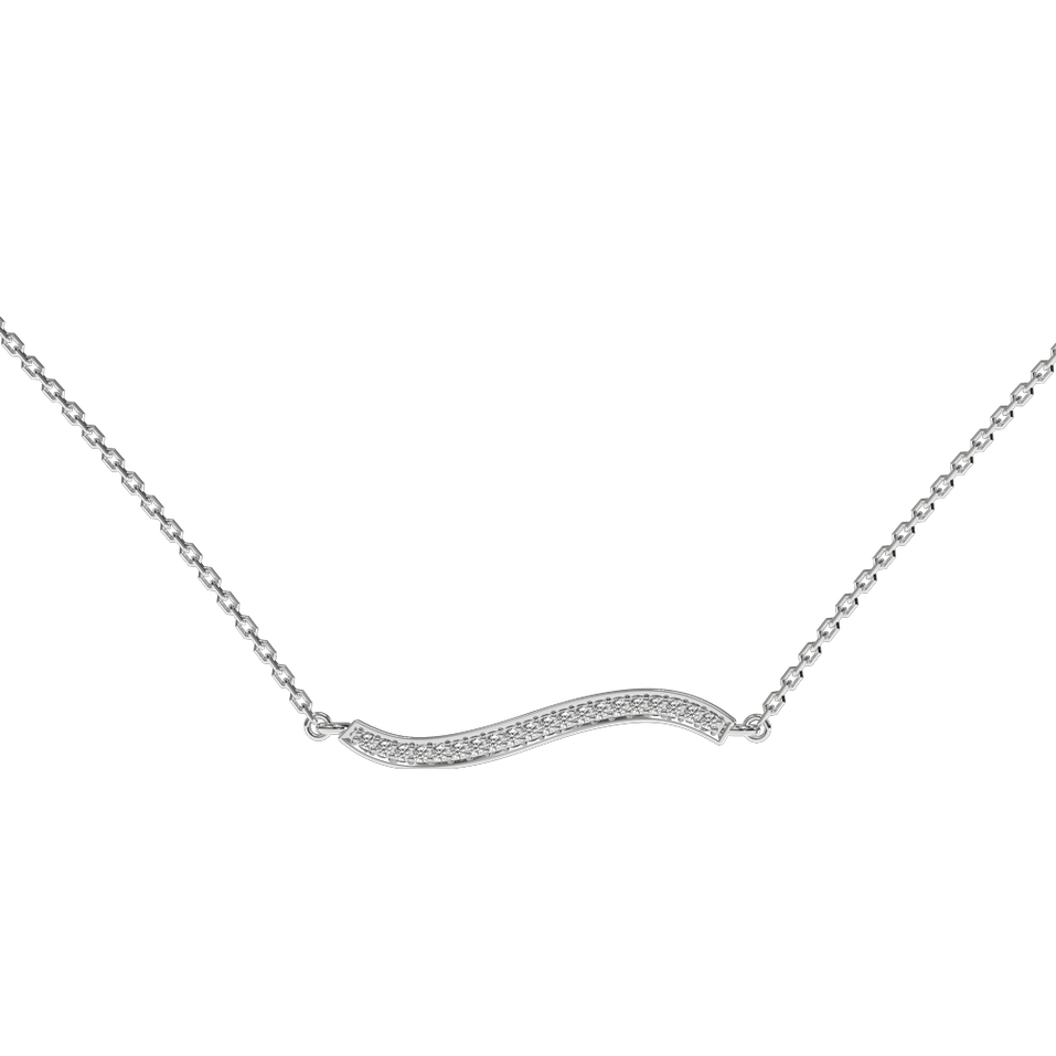 Diamond necklace Wave