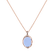 Diamond necklace with Chalcedony Mystique2