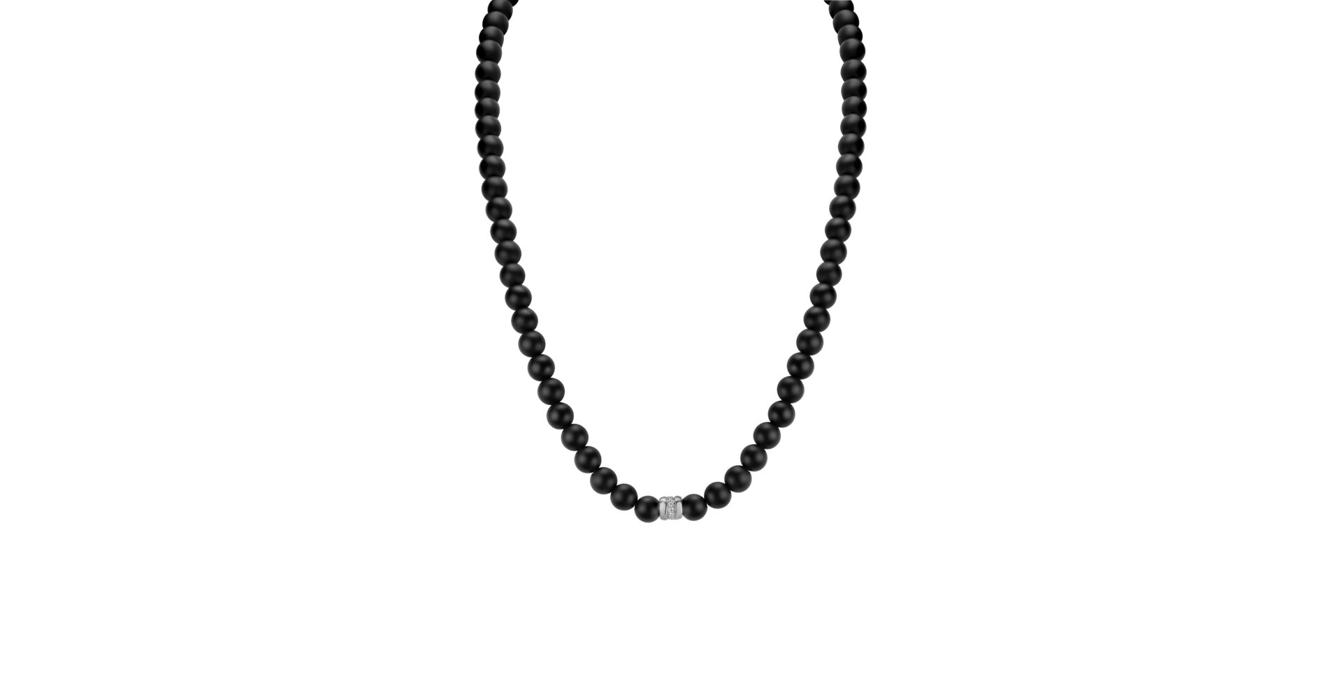 Diamond necklace with Agate Trinty