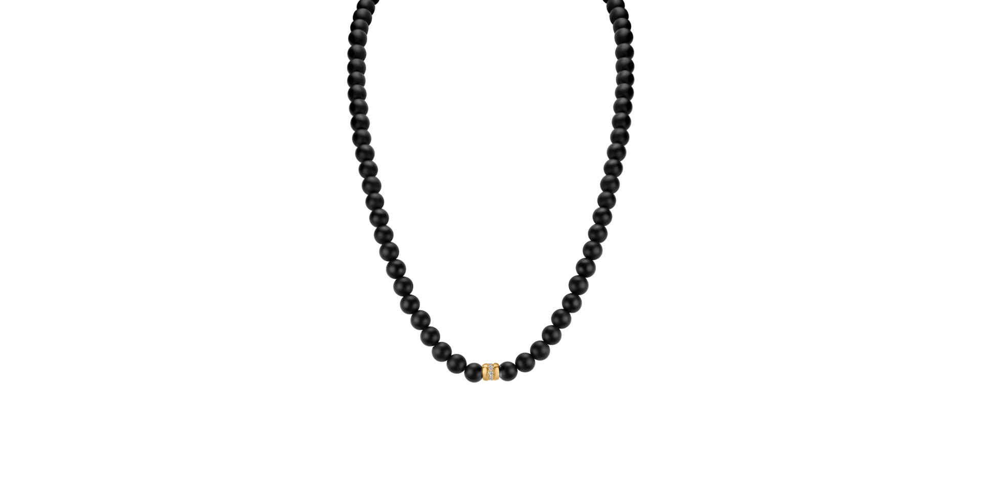 Diamond necklace with Agate Trinty