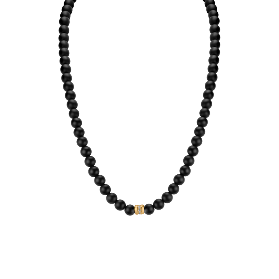 Diamond necklace with Agate Trinty