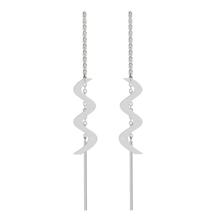 Diamond earrings Wave