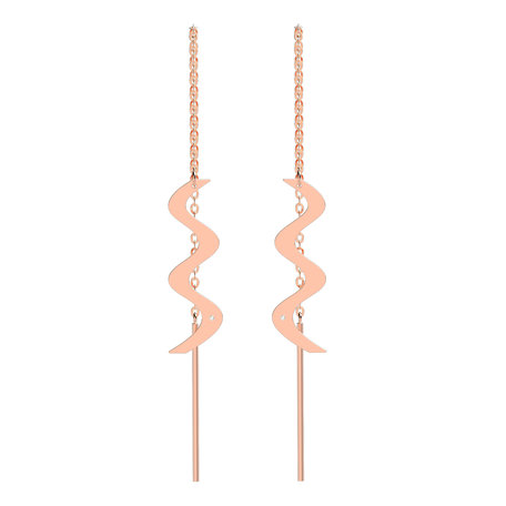 Diamond earrings Wave