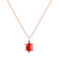 Diamond necklace with Cornelian Marvelous Turtle2