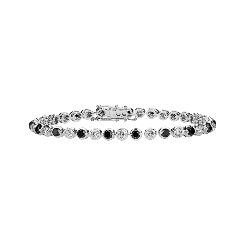 Bracelet with diamonds Midnight Antimony