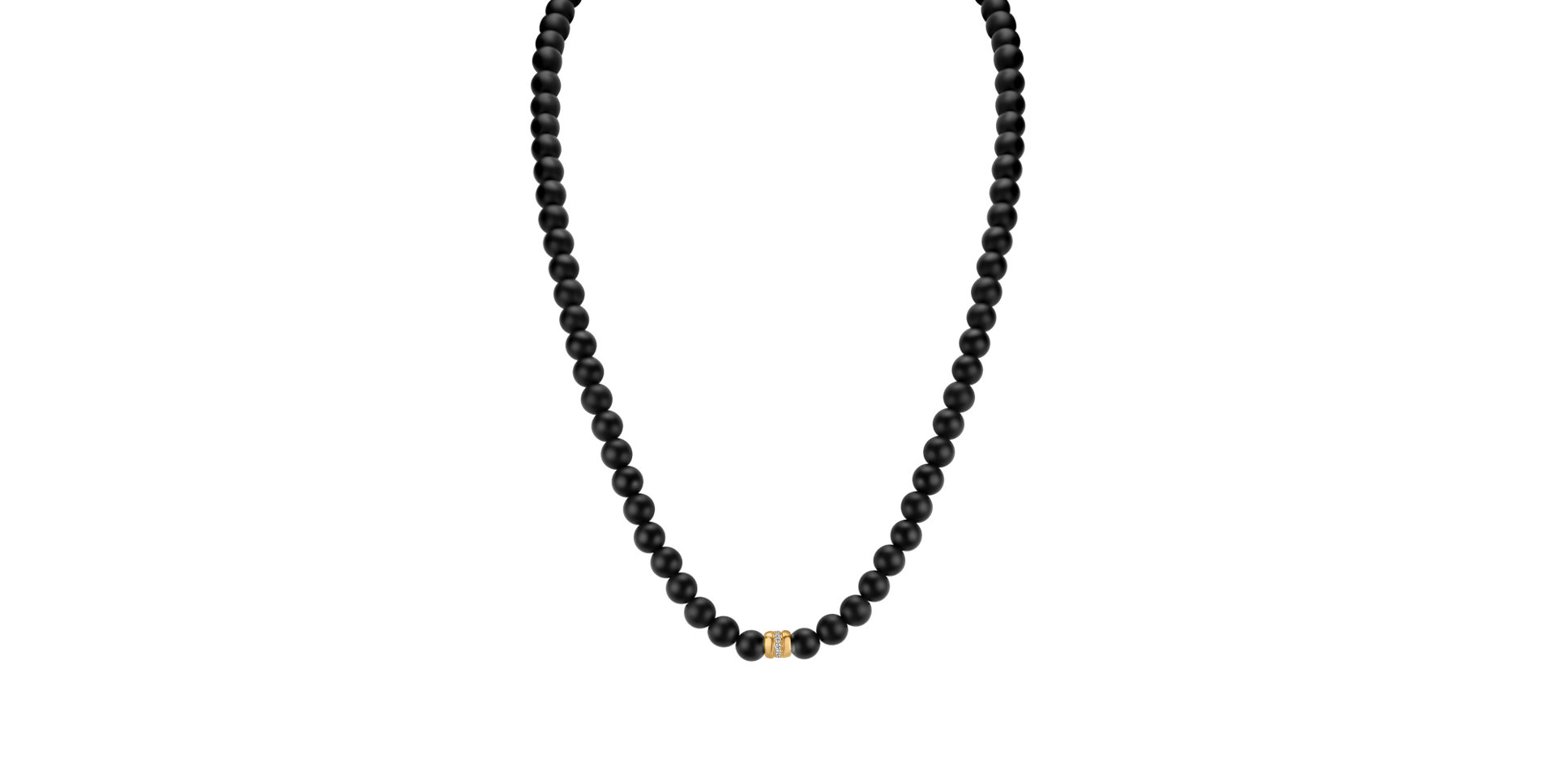 Diamond necklace with Agate Trinty
