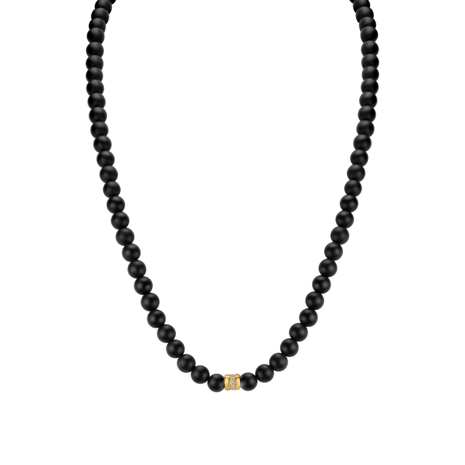 Diamond necklace with Agate Trinty