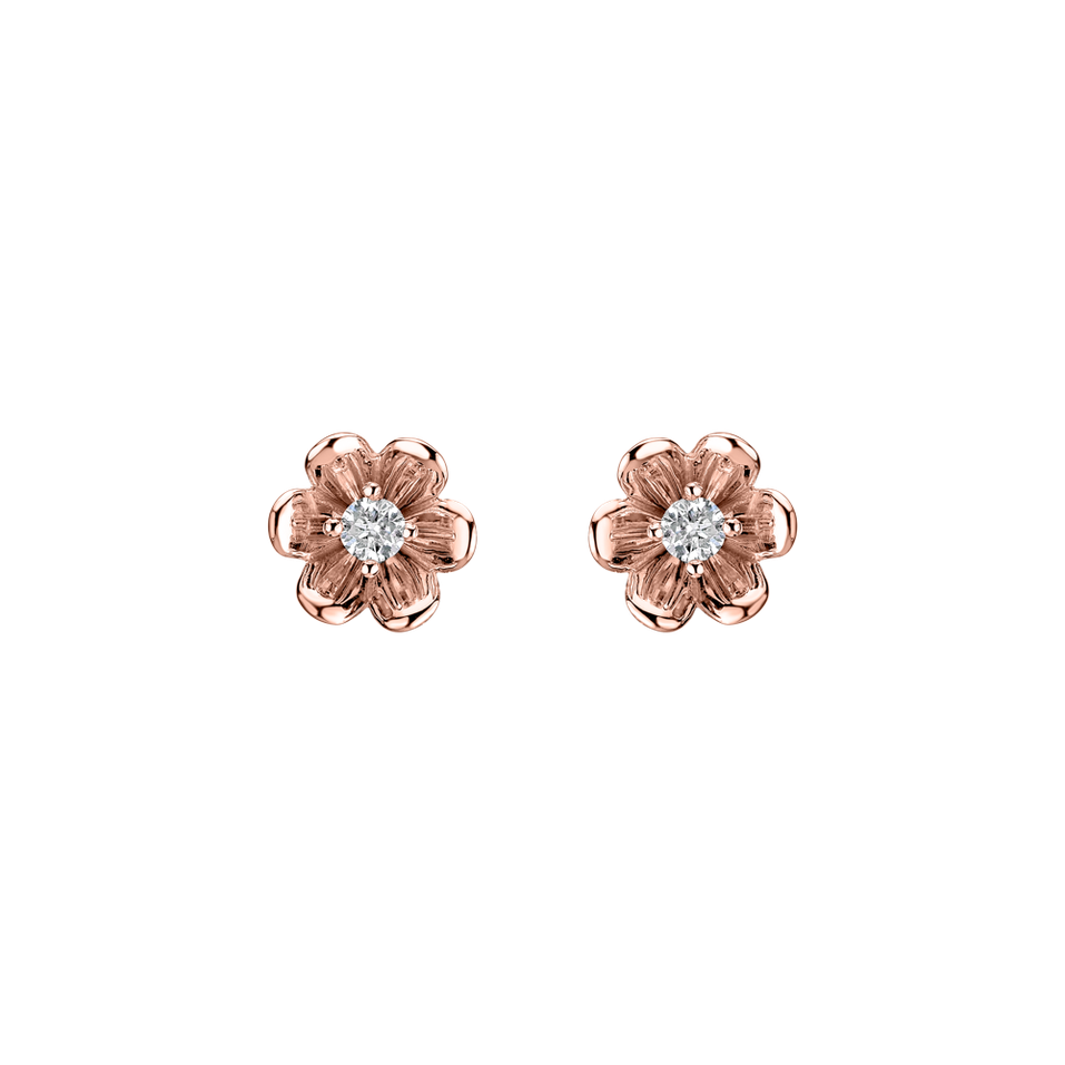 Diamond earrings Shiny Blossom