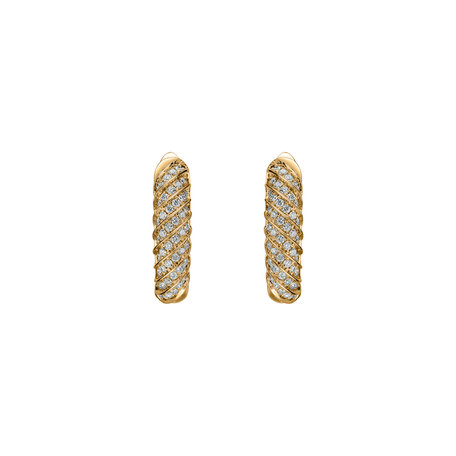 Diamond earrings Spiral of affection