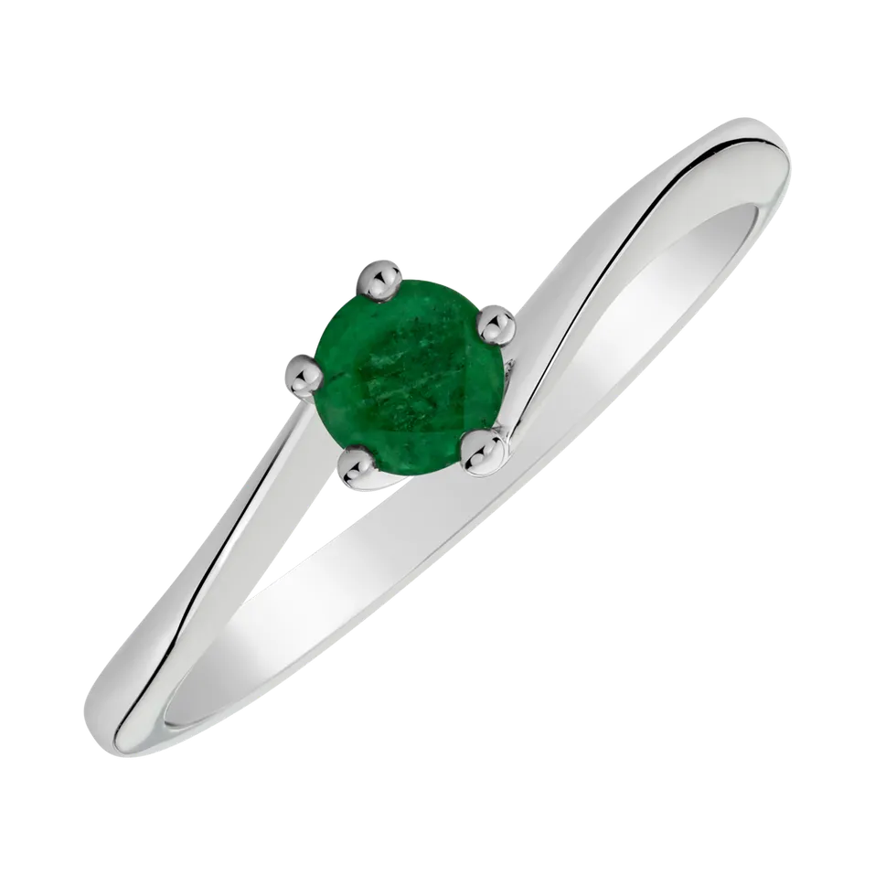 Ring with Emerald Bonbon