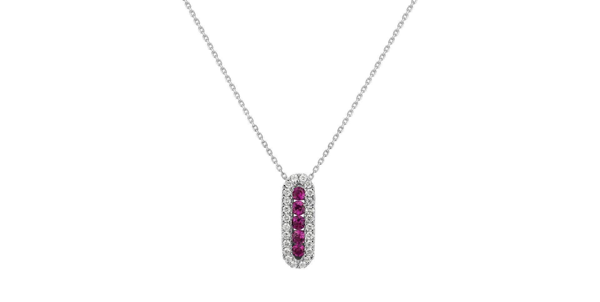 Diamond pendant with Ruby Aristocratic Vision