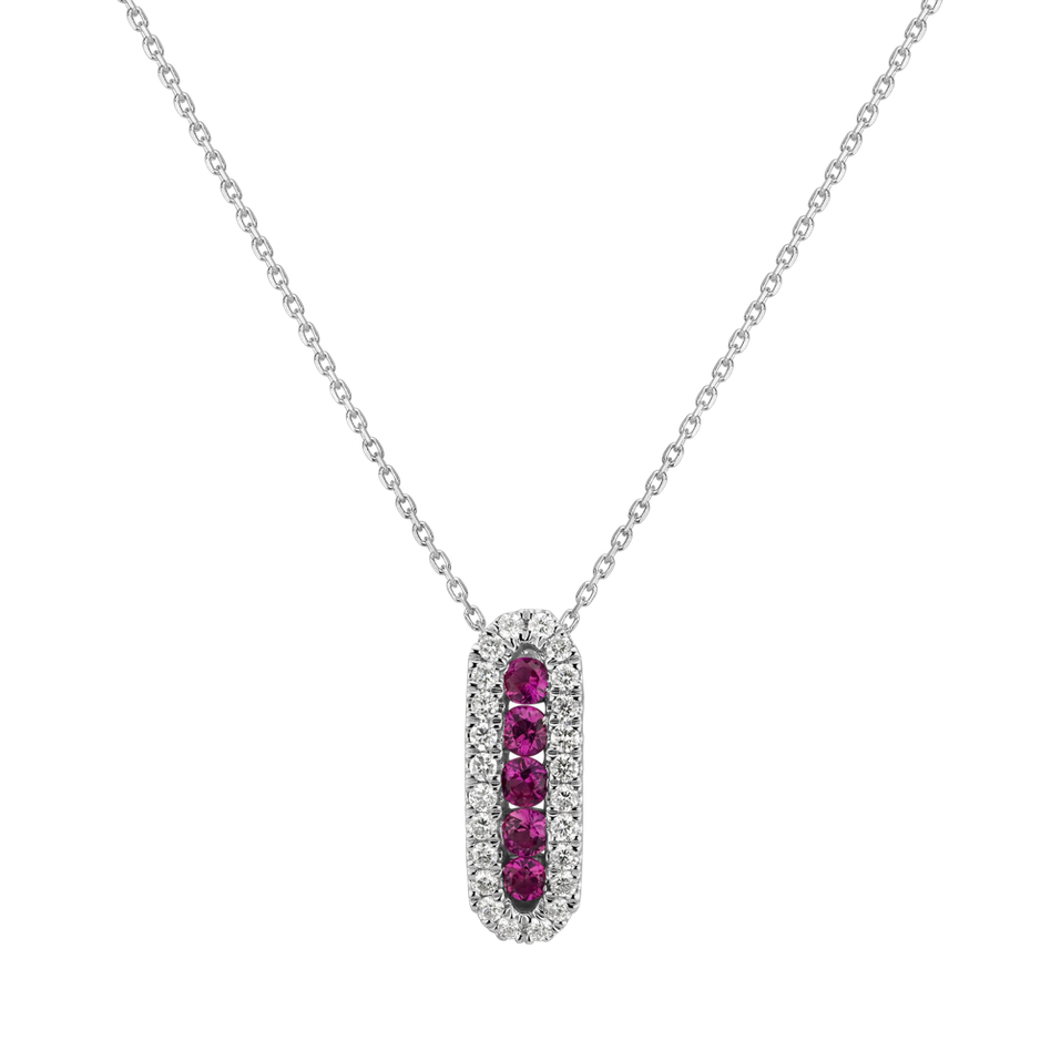 Diamond pendant with Ruby Aristocratic Vision