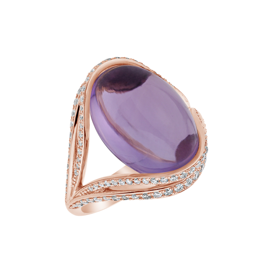 Diamond rings with Amethyst Magical Countess