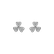 Diamond earrings Happy Trefoil2