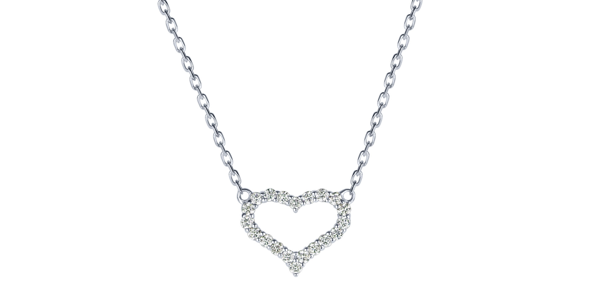 Diamond necklace Sparkling Heart