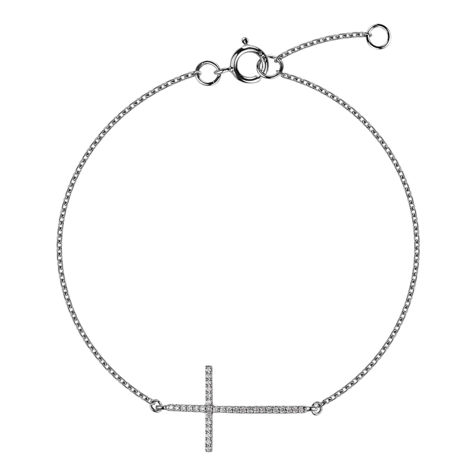 Diamond bracelet Glittering Cross