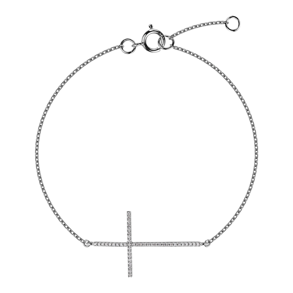 Diamond bracelet Cross