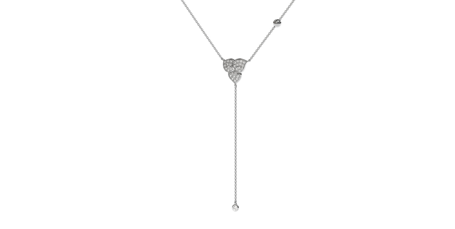 Diamond necklace Petal Waterfall
