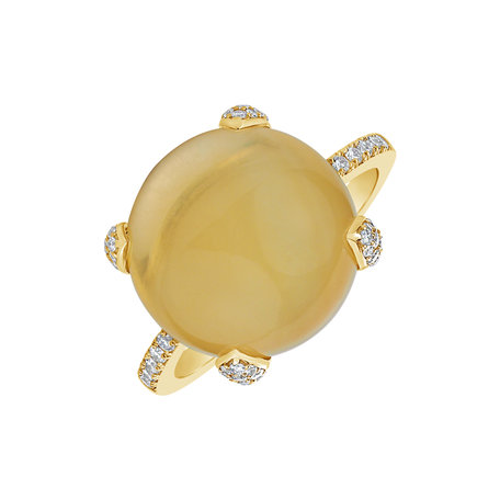 Ring with Citrine and diamonds Allure Drop