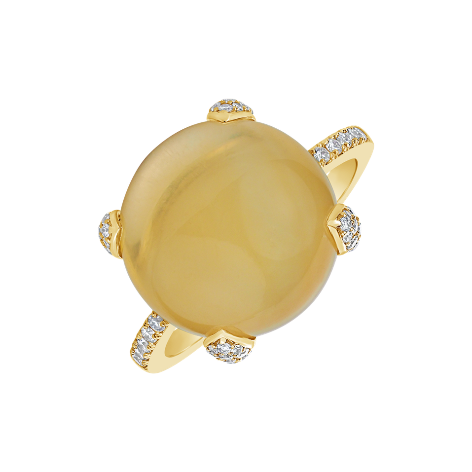Ring with Citrine and diamonds Allure Drop