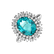 Diamond ring with Paraiba Fairytale Goddess2