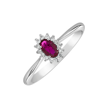 Diamond ring with Ruby Fabulous Lady