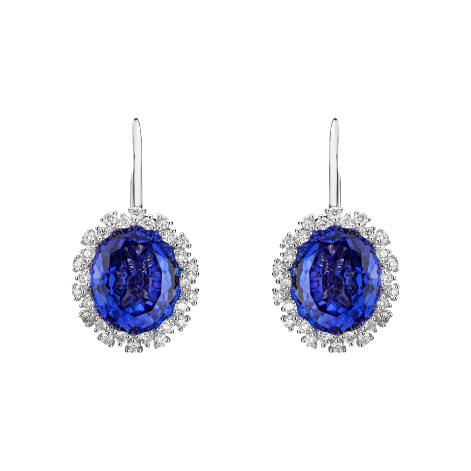 Diamond earrings with Tanzanite Tanzania Dream