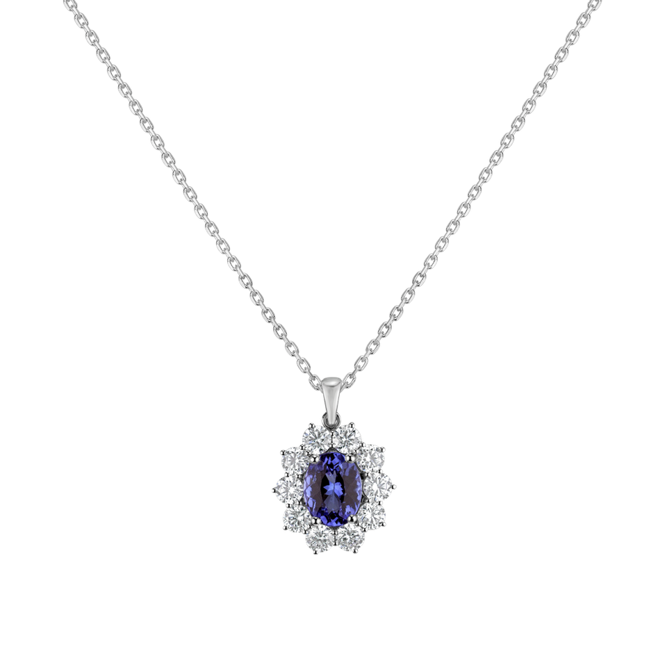 Diamond pendant with Tanzanite Royal Jewel