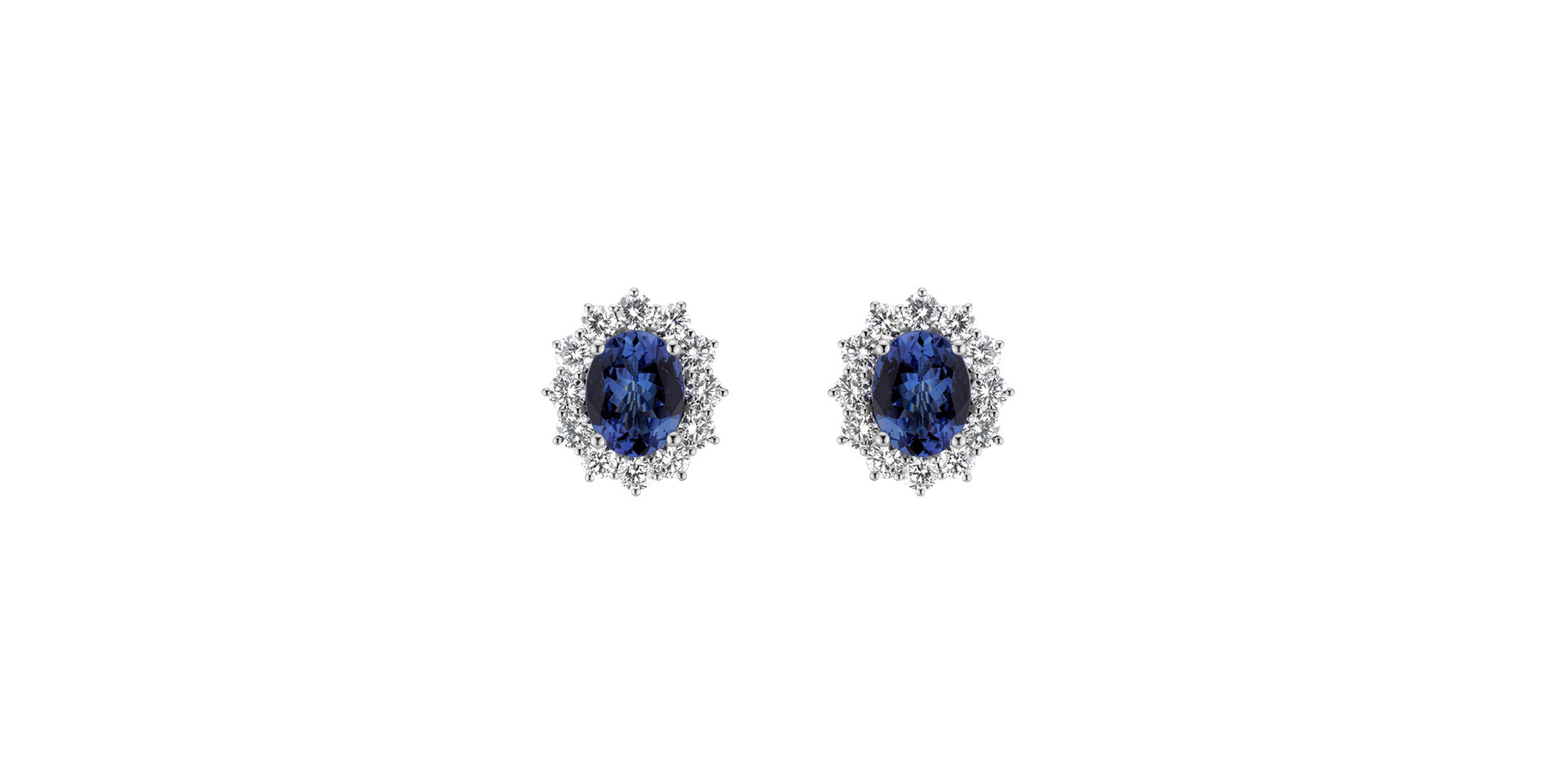 Diamond earrings with Tanzanite Tanzania Desire
